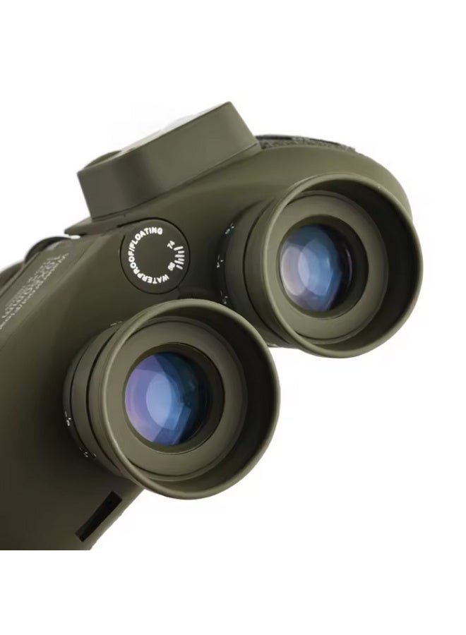 50 x10 Waterproof and Moisture Resistant Binoculars with Low Glare Built-in Light, Reticle and Compass for Rangefinding - Image 3